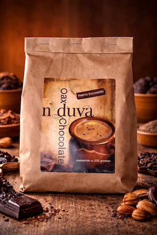 Bolsa de chocolate dulce artesanal 500g de Origen Mazunte