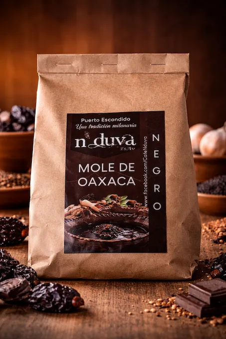 Bolsa de mole negro 500g de Origen Mazunte Oaxaca