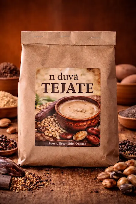 Bolsa de tejate en polvo 500g de Origen Mazunte Oaxaca