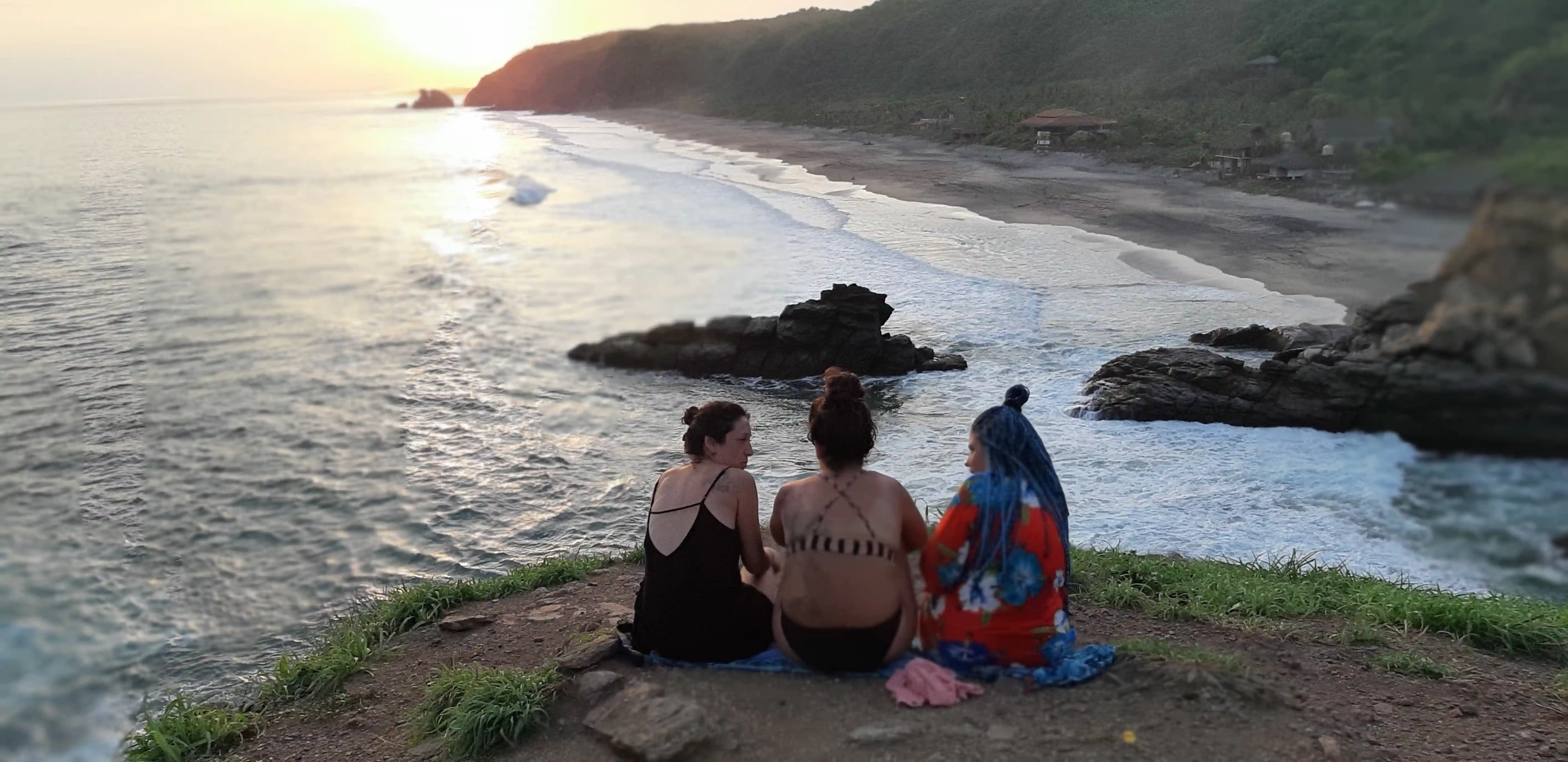 Atardecer en Mazunte visto desde el mirador de Punta Cometa